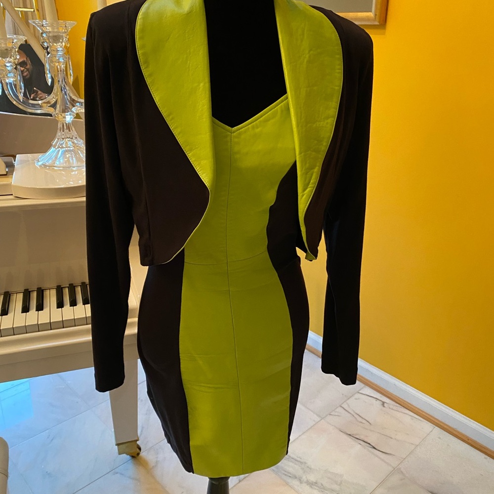 Leather and Lycra dress - Picture 3 of 10
